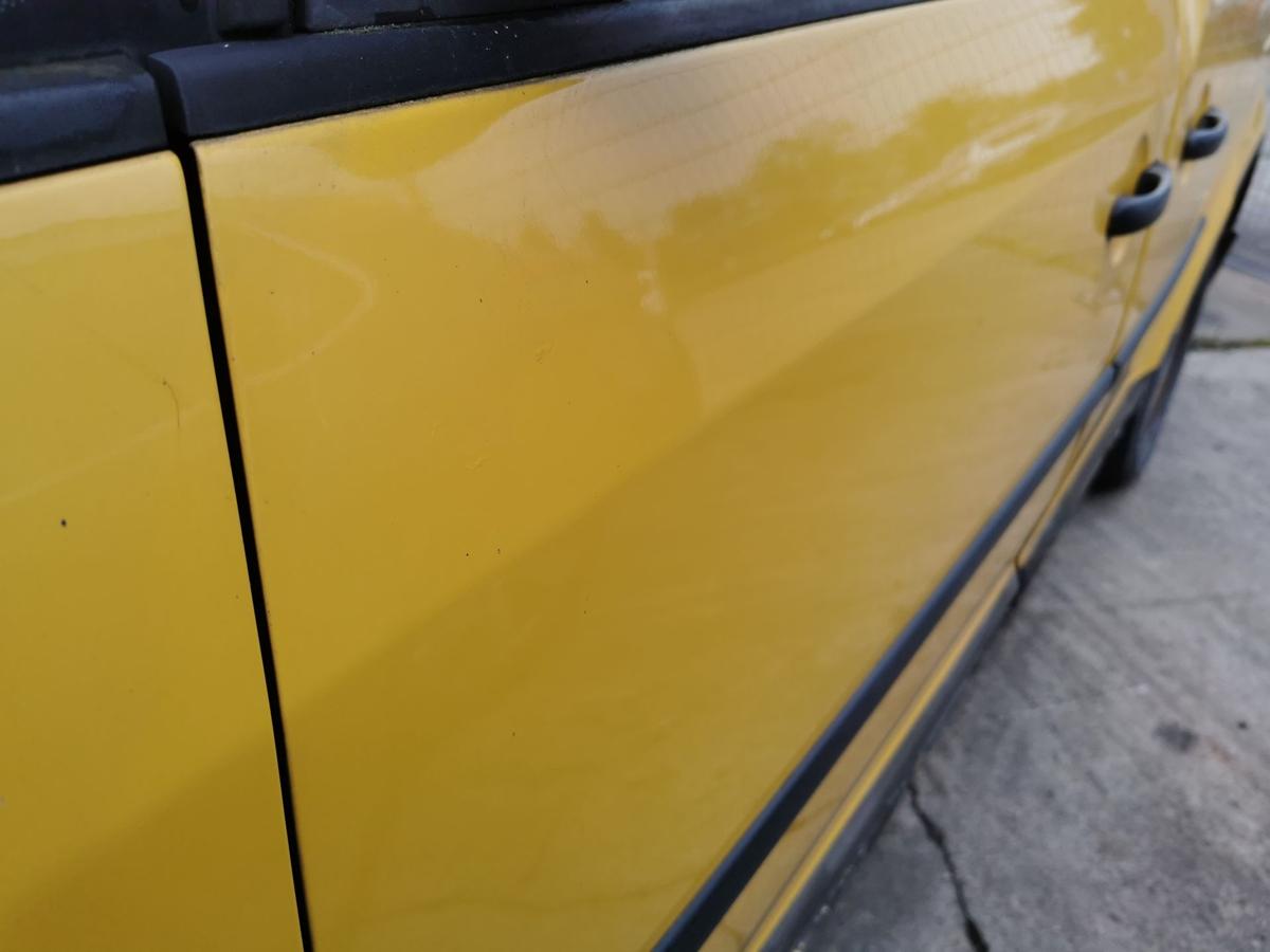 VW Caddy 2K Fahrertür Tür Autotür Rohbautür vorn links ginstergelb R132 TEXT