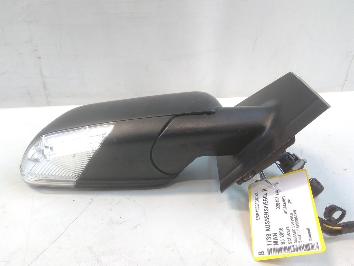 VW Polo 9N3 original Außenspiegel links manuell BJ2006 unlackiert