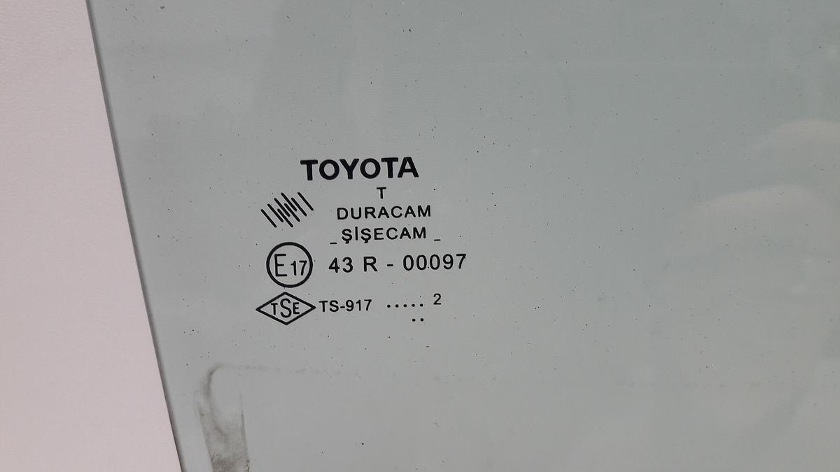 Toyota Auris E15J orig Türscheibe hinten links Bj 2012