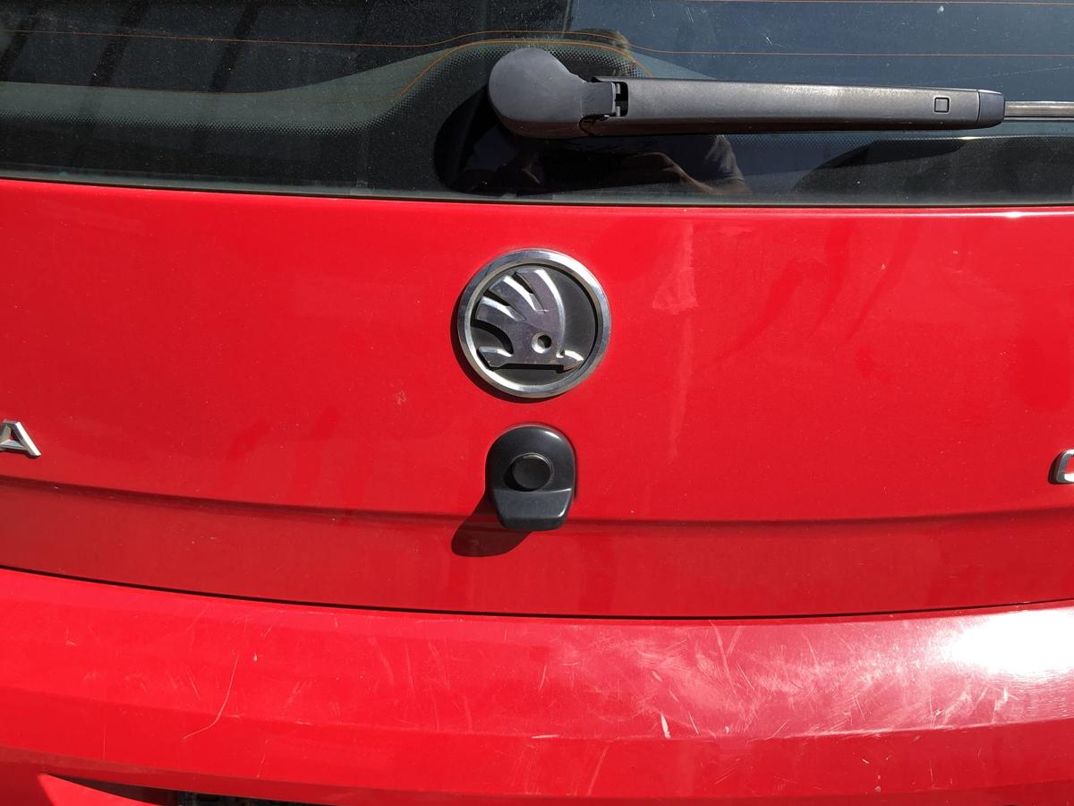 Skoda Citigo Typ AA Heckklappe mit Heckscheibe im Rohbau LY3D Tornadorot