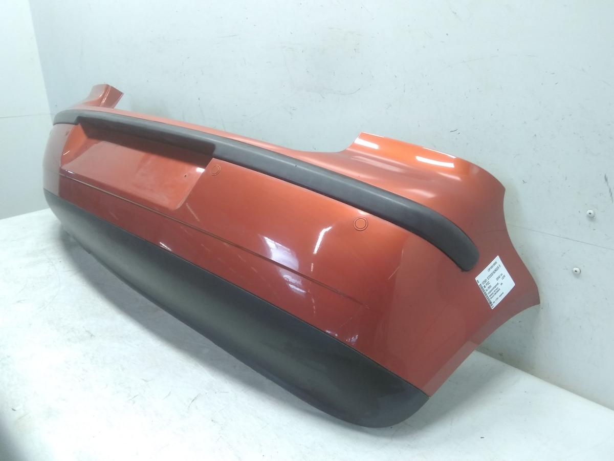 VW Polo 9N3 orig. Stoßstange Stoßfänger hinten PDC copperorangemet. LA2W BJ2006