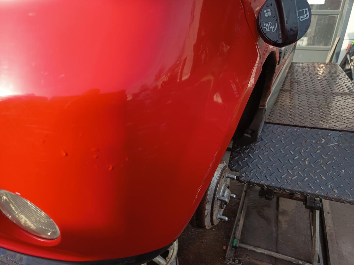 Chevrolet Matiz M200 original Sto&szlig;stange F&auml;nger hinten Heck 71U Super red Bj2009