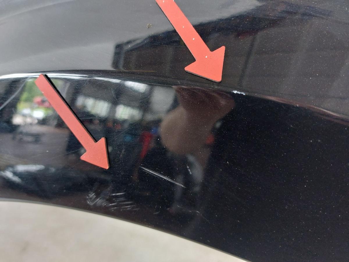 Ford Fusion JU2 Kotfl&uuml;gel vorn links Fahrerseite Panther-Schwarz Metallic 02-12