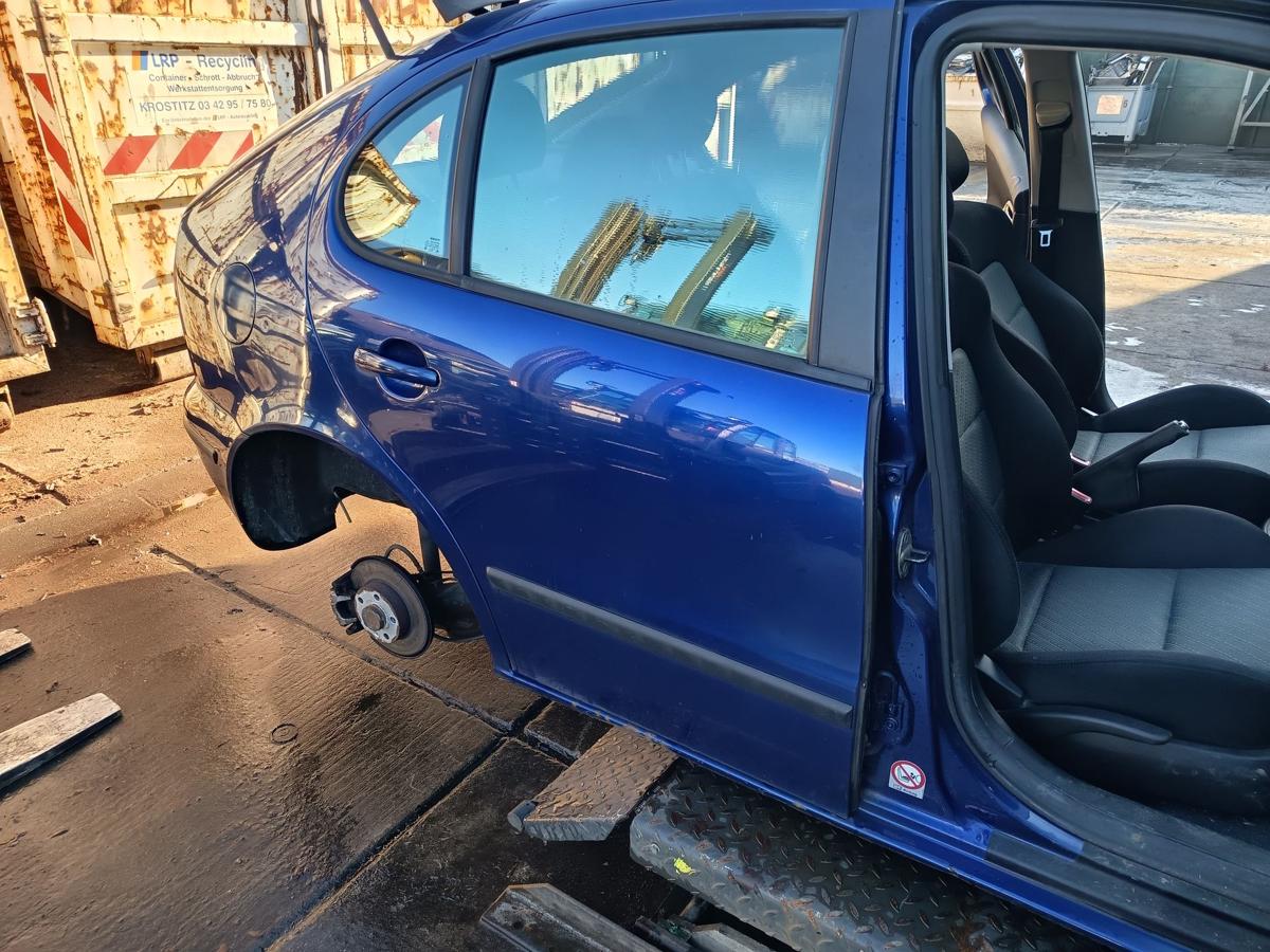 Seat Leon 1M original T&uuml;r hinten rechts Fond S5S Almeriablau Bj 2005