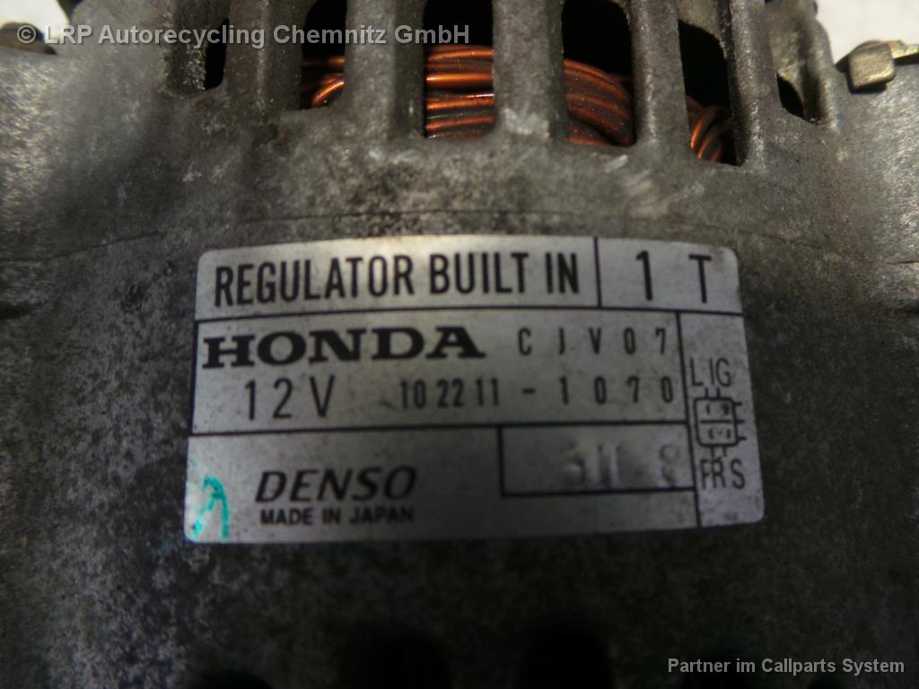 Honda Prelude BB6 BJ 1998 Lichtmaschine Generator 2.2 1022111070 Denso