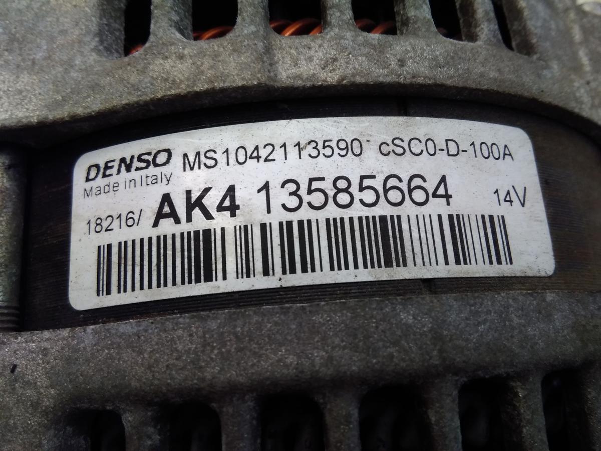 Opel Corsa E original Lichtmaschine Generator 100A 1.4 66kw BJ2016 13585664