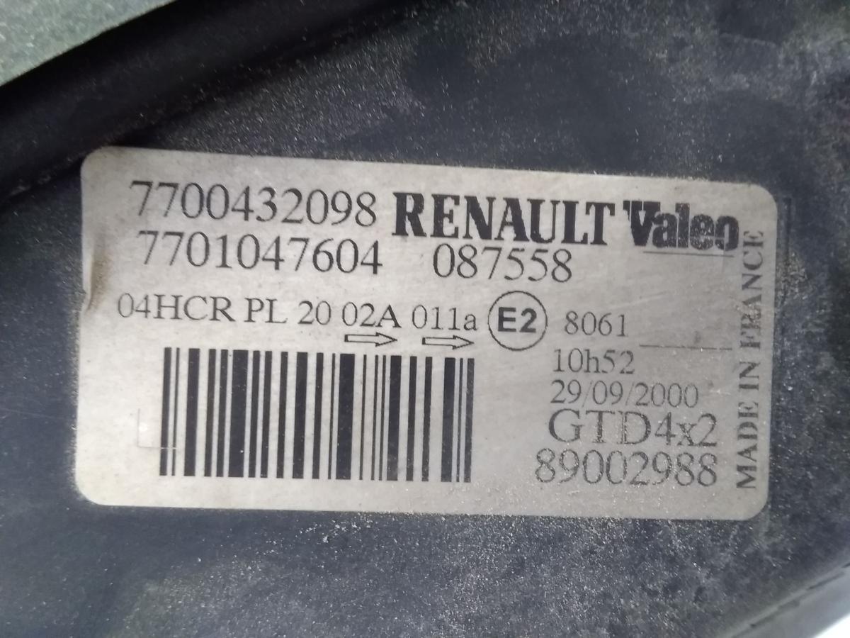 Renault Scenic 1 JA original Scheinwerfer links Halogen mit LWR Facelift BJ2000