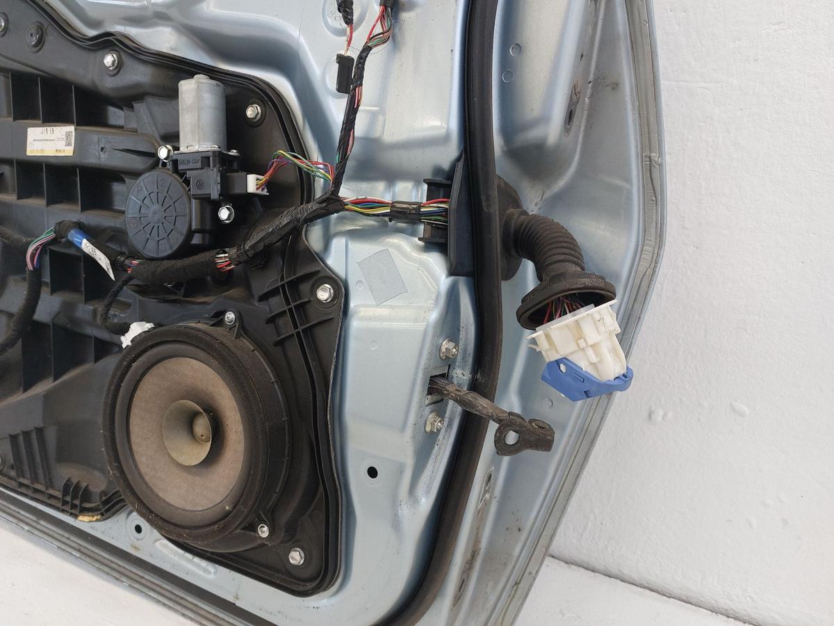 Tür vorn links vom 3 türer Fahrertür Autotür Rohbau hellblau Mazda 2 DE