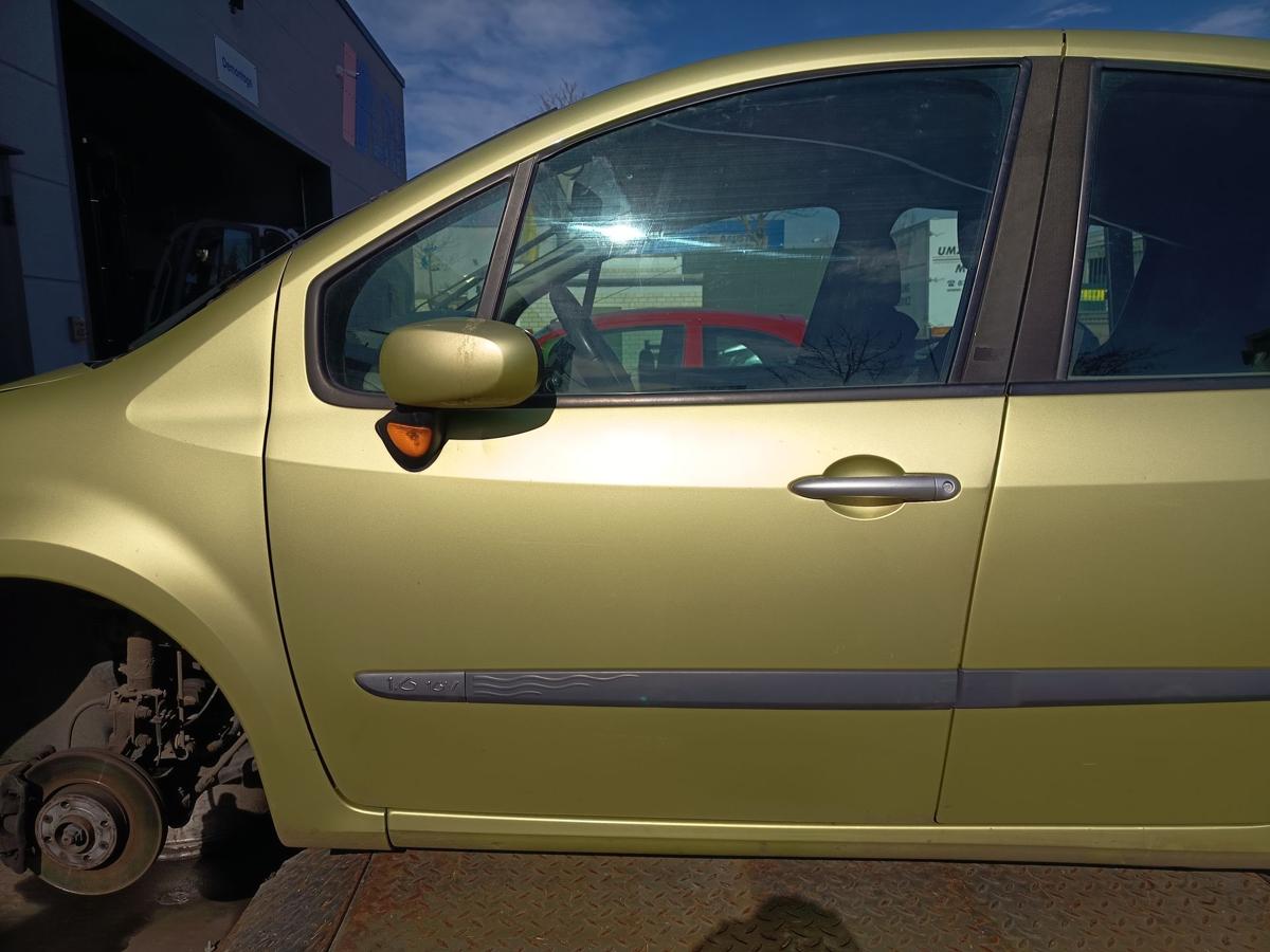 Renault Modus original T&uuml;r vorne links TED99 Gr&uuml;n Baujahr 2005