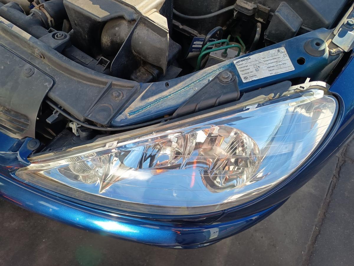 Peugeot 206CC original Hauptscheinwerfer links Halogen Front Licht Bj 2006