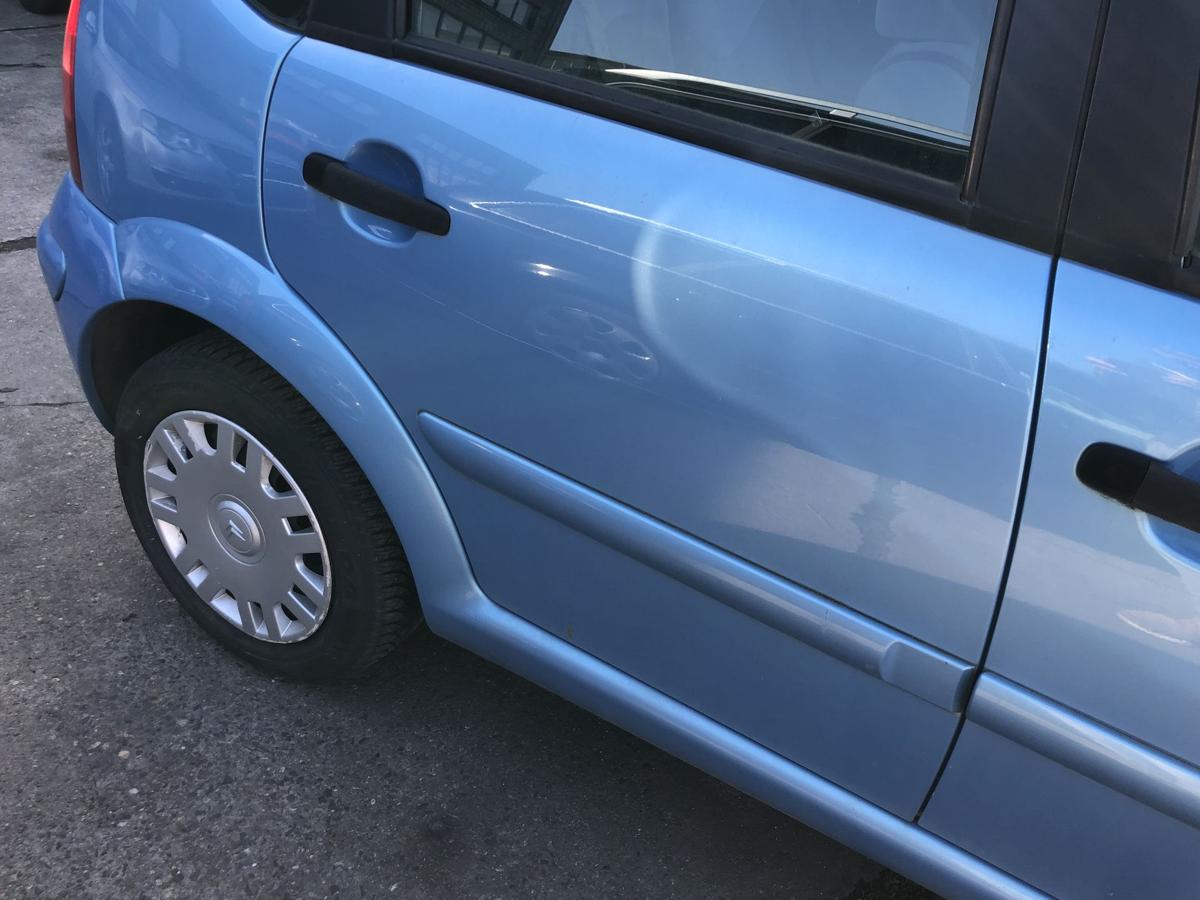 Citroen C3 Typ F T&uuml;r hinten rechts Fondt&uuml;r Rohbau KMY Lucia Blau Metallic