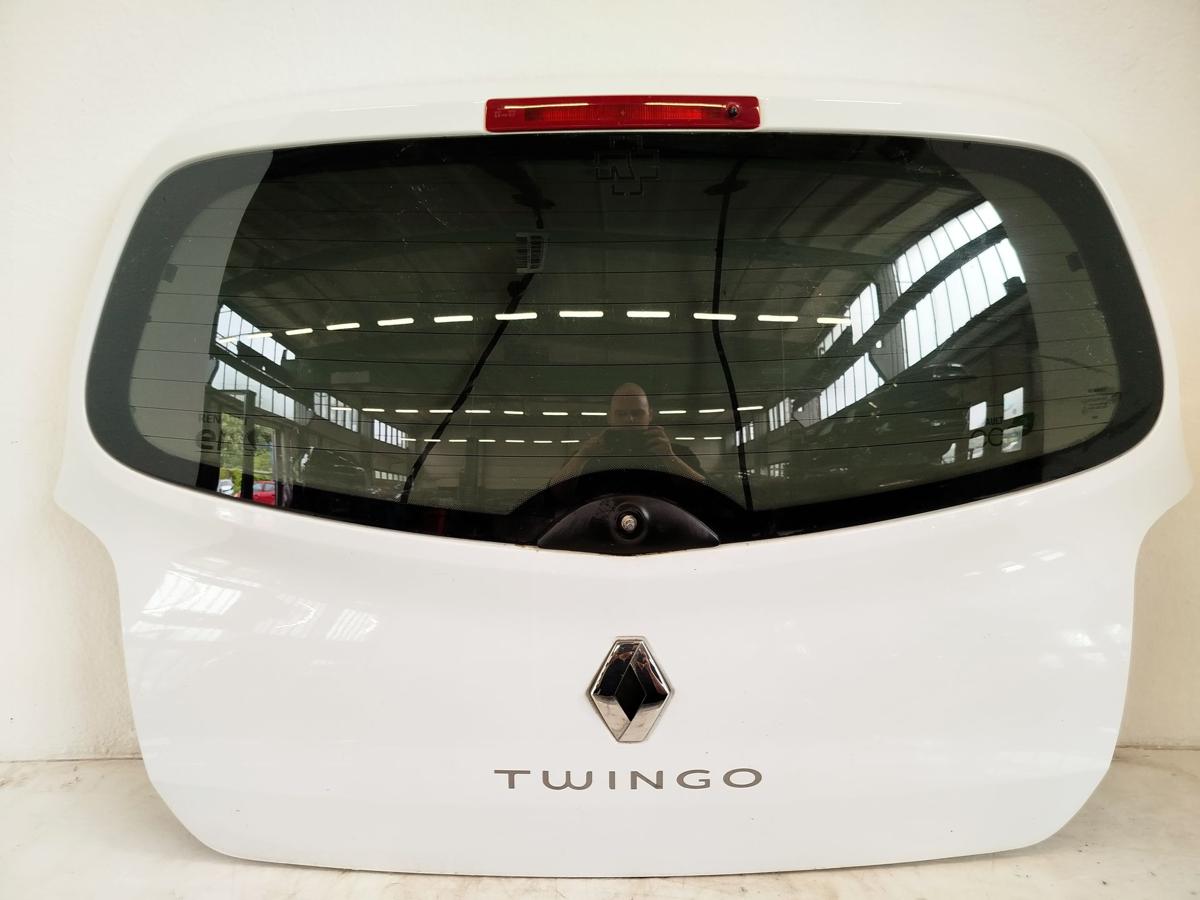 Renault Twingo 2 CN0 Heckklappe Kofferraumklappe Kofferklappe OV369 Ice white