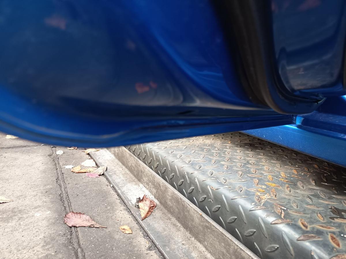 Chevrolet Aveo T300 Bj 2012 original Tür hinten links Fahrer WA895T BIMINI BLUE