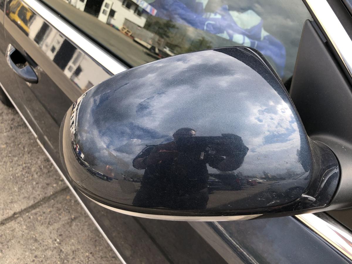 VW Passat 3C B6 Au&szlig;enspiegel rechts R&uuml;ckspiegel Spiegel elek LC5F Blue Graphit