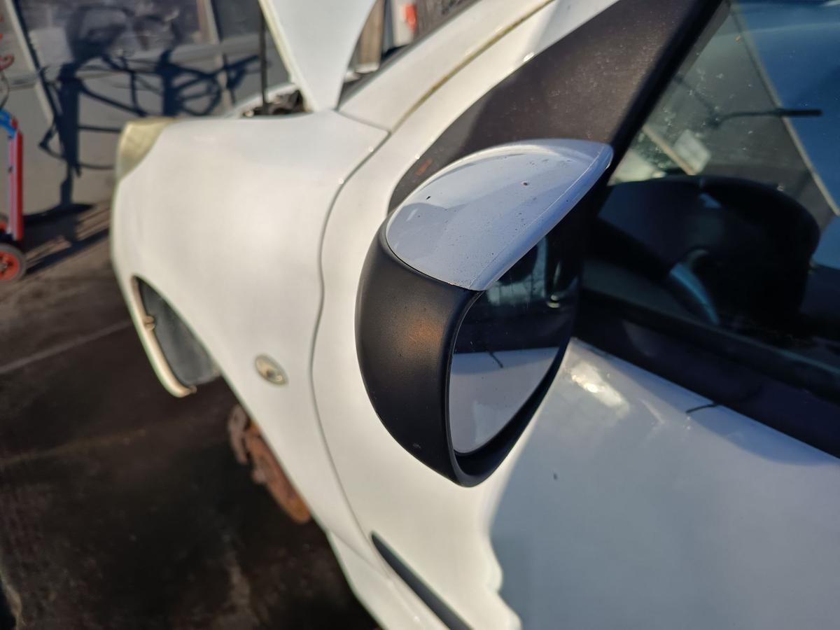 Peugeot 206+ original Aussenspiegel links manuell EWP Polarwei&szlig; Bj 2012