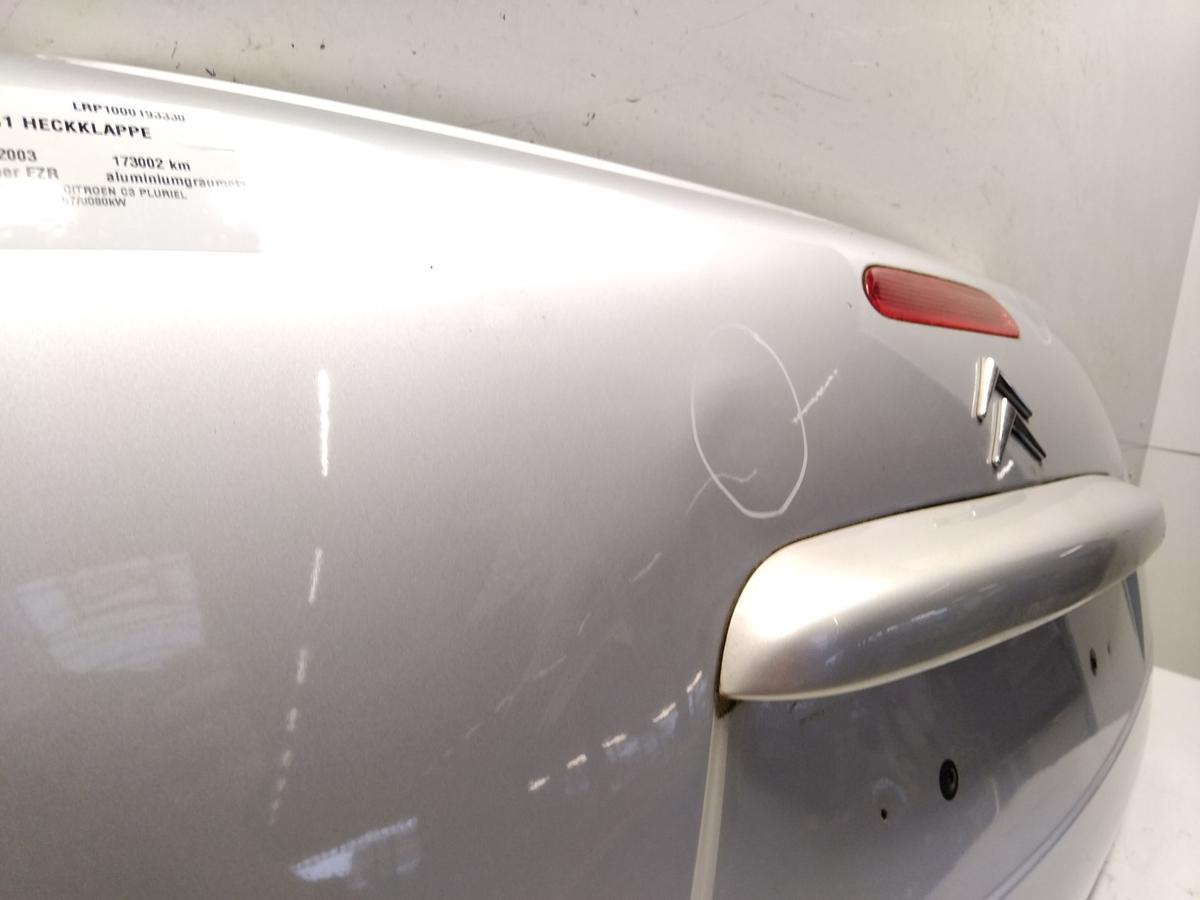 Citroen C3 Pluriel original Heckklappe silber EZR aluminiumgraumetallic Bj.2003