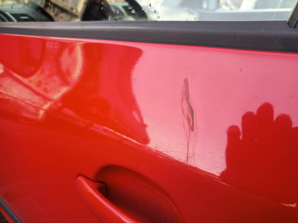 Skoda Fabia 5J orig Tür vorn links Fahrertür LF3K Rot Bj 2011