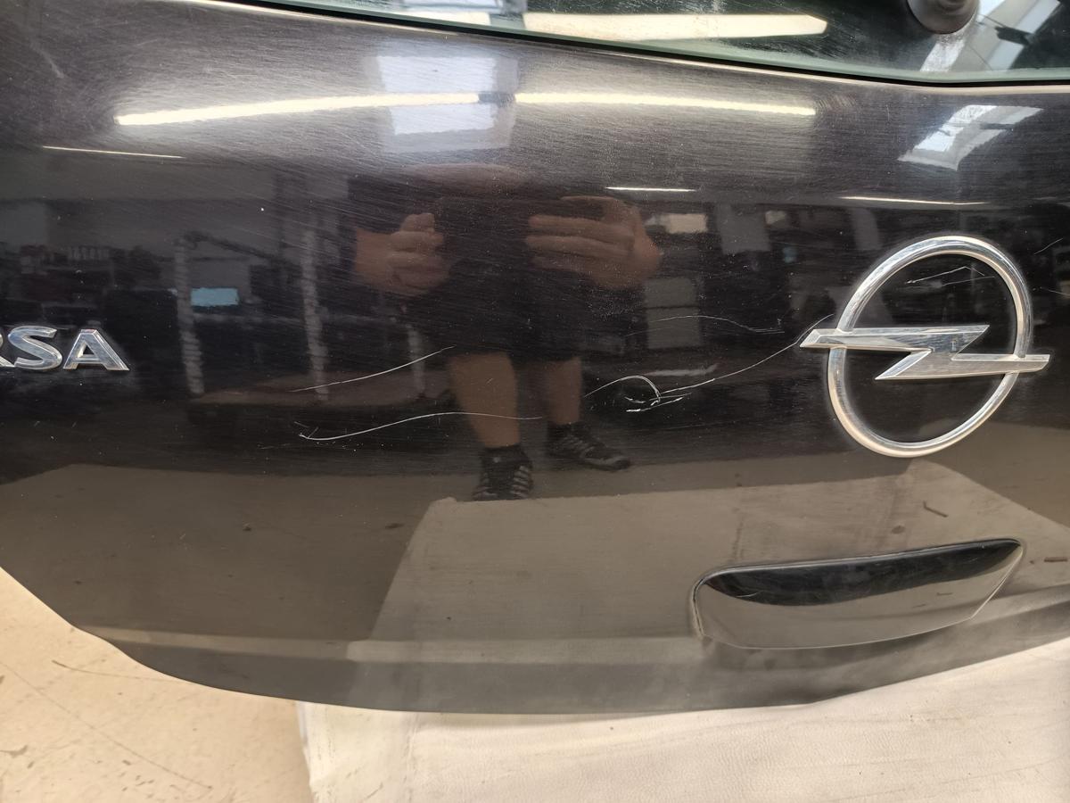 Opel Corsa D orig Heckklappe mit Scheibe Kofferraum 5trg Z20R Schwarz Bj 2009