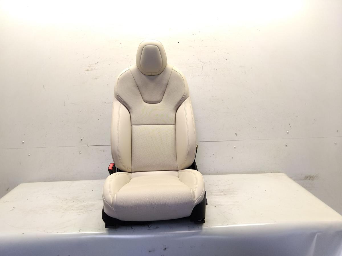 Tesla Model S Facelift Sitz vorn links Fahrersitz elektrisch Leder cream Bj.2023