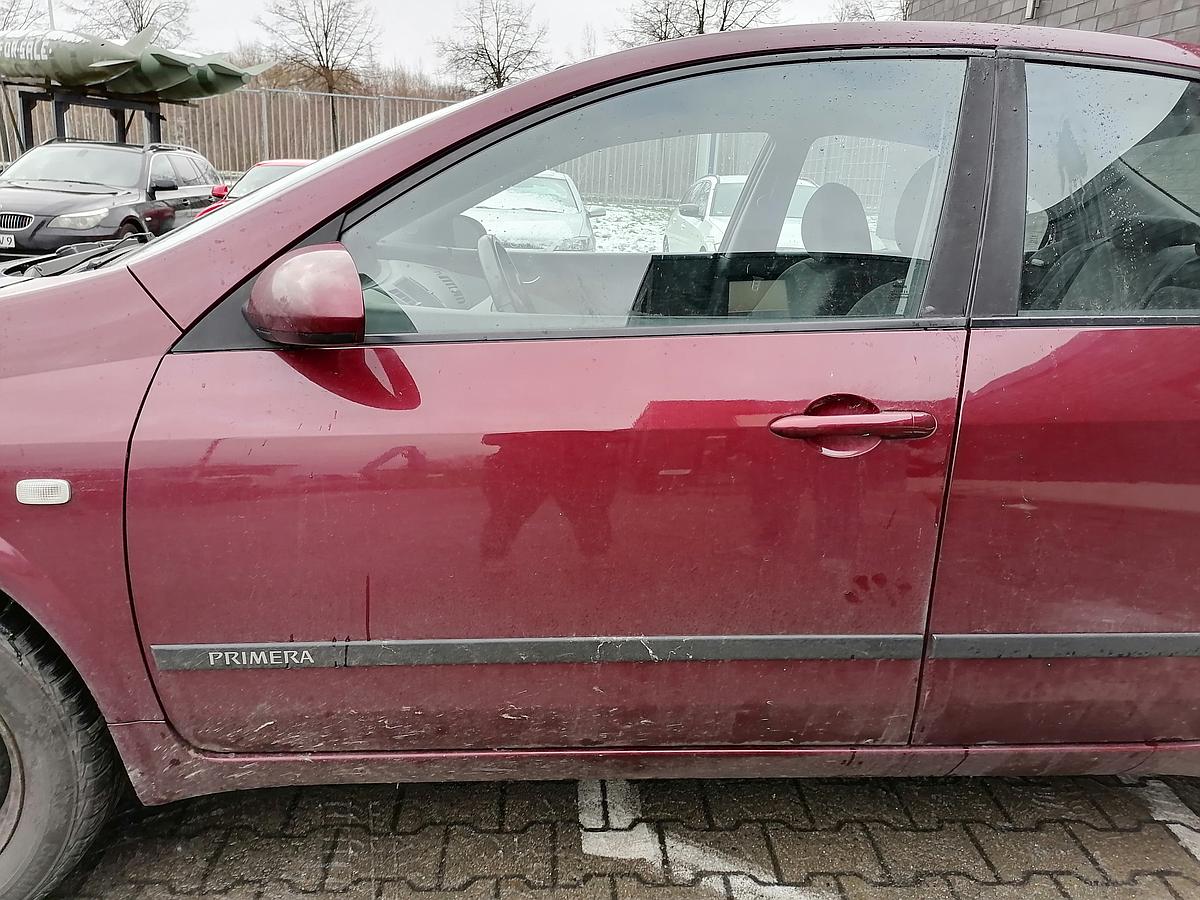 Nissan Primera P12 Tür vorn links Stufenheck Fahrertür BJ03 AX5-ROMA RED