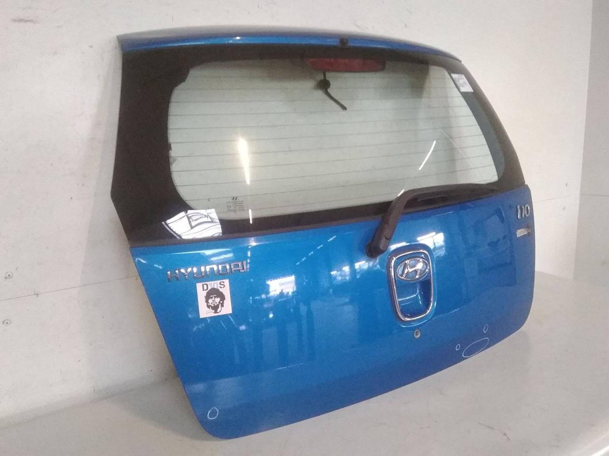 Hyundai i10 Heckklappe blaumetallic DE alpineblue mit Heckscheibe Bj.2010