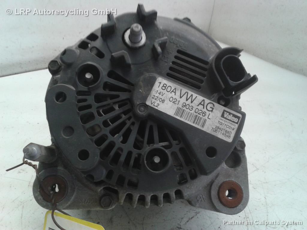 VW Passat 3C BJ2006 Lichtmaschine Generator 180A 021903026L Valeo 2.0TDI 125kw BMR