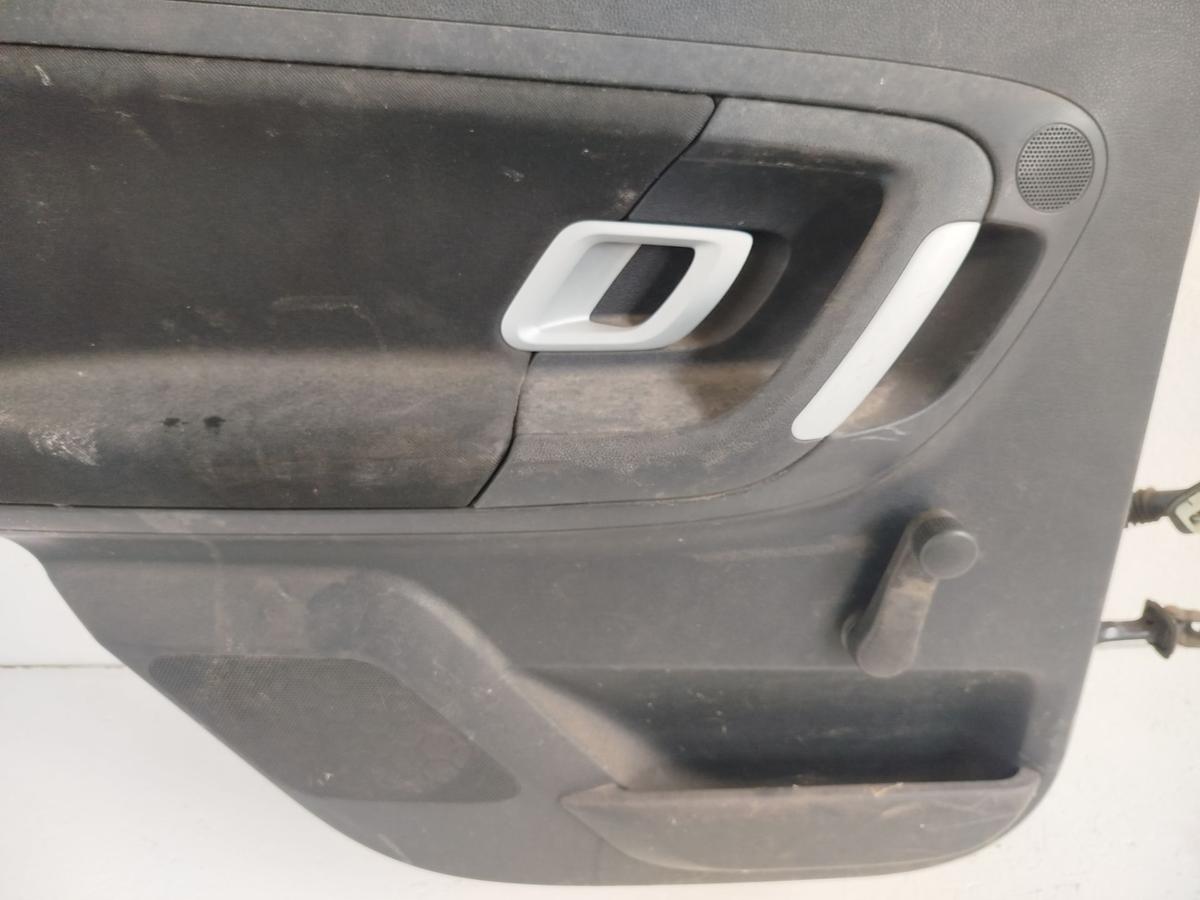 Tür hinten links Fondtür Rohbau LA7W Reflexsilber Autotür Skoda Fabia II 5J