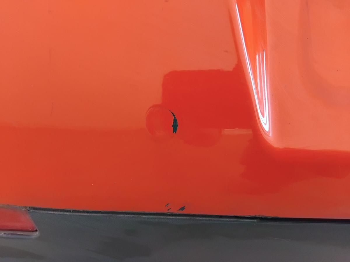 Seat Ibiza III 6L original Stossfänger Stoßstange hinten flashrot LP3G BJ2002