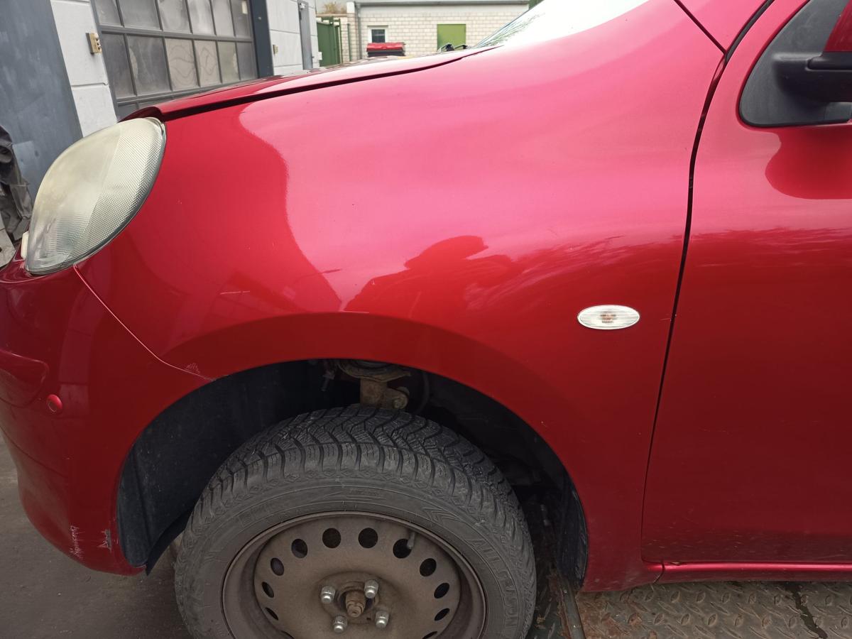 Nissan Micra K13 original Kotfl&uuml;gel links Seitenteil AY4 Kaminrot Bj 2013