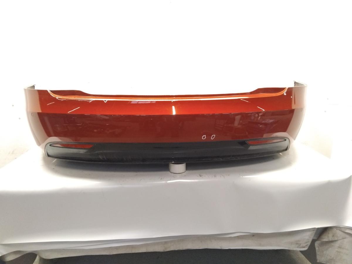 Tesla Model S original Sto&szlig;f&auml;nger Sto&szlig;stange hinten sunset red mit PDC Bj.2019