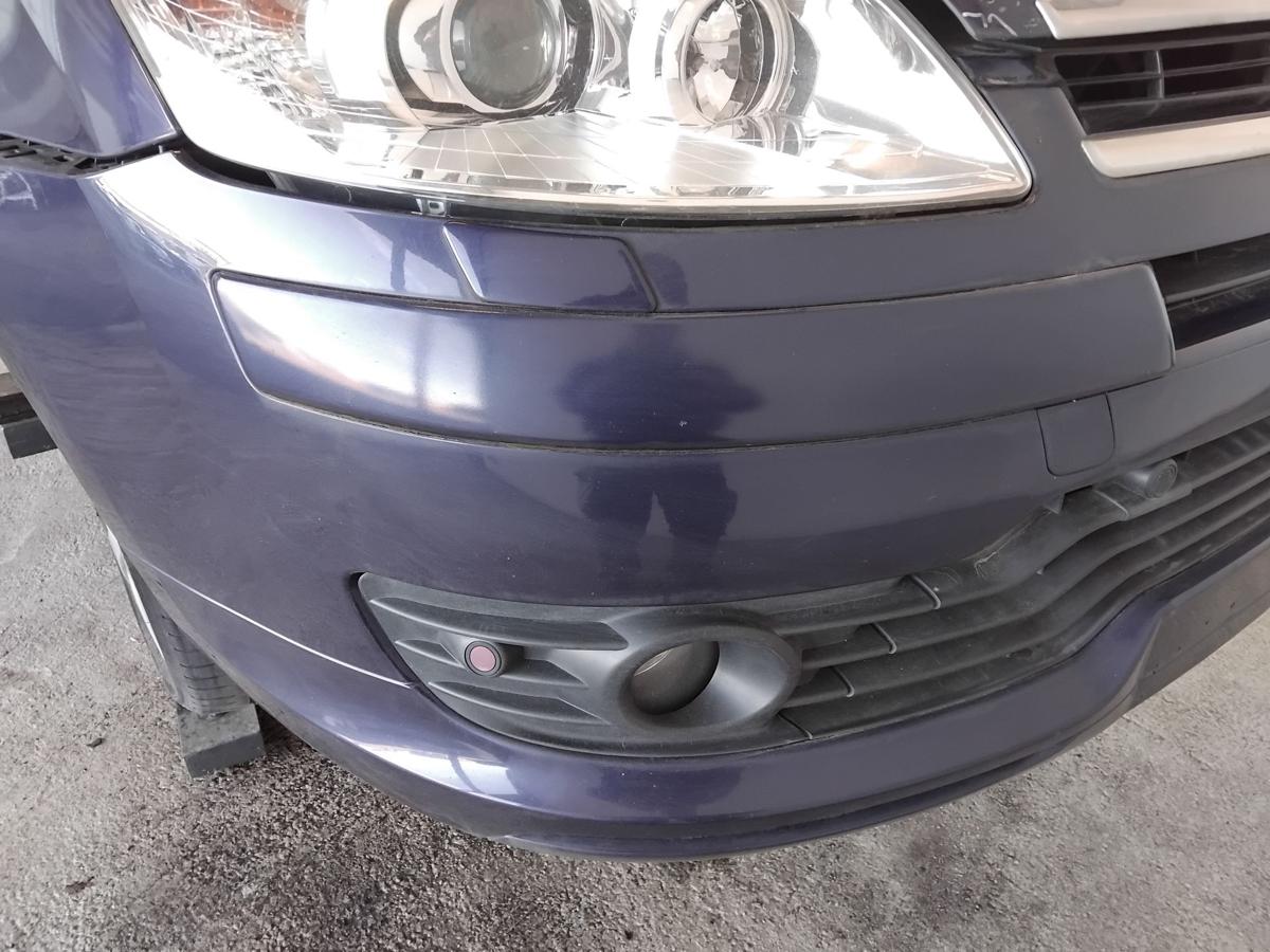 Citroen C4 original Sto&szlig;f&auml;nger Sto&szlig;stange vorn mit PDC und SRA BJ2007 KPU Oriental Blau