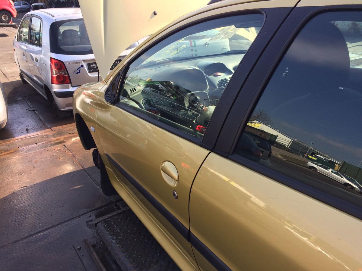 Peugeot 206sw orig Tür vorn links Fahrer KAW Persepolisgelb met Bj 2004