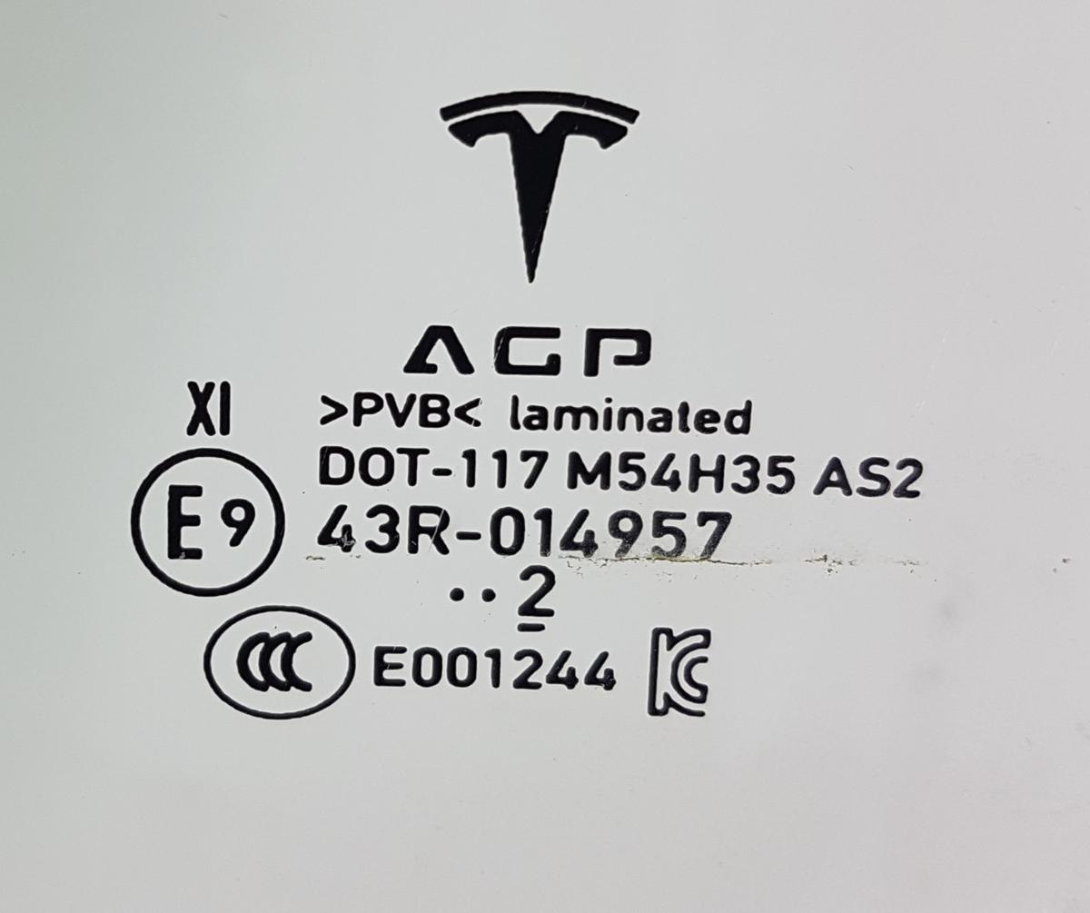 Tesla Model X T&uuml;rscheibe vorn links in gr&uuml;ncolor Bj2022 VSG Verbundglas