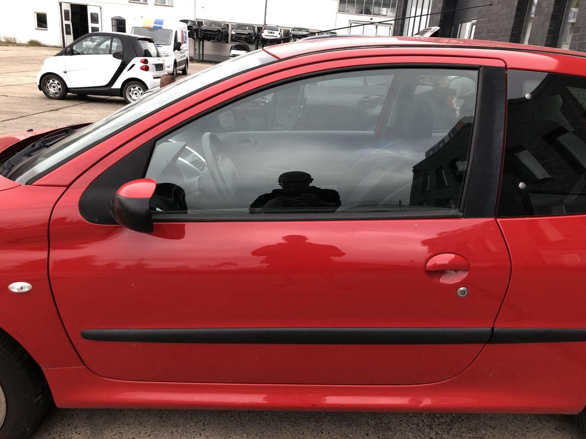 Peugeot 206+ Tür vorn links Fahrertür KKN Rouge Aden nur 3 türer Rohbau