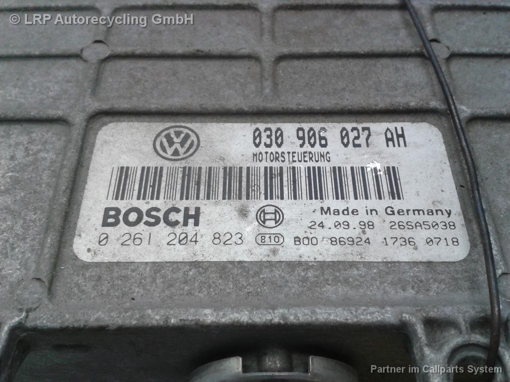 VW Lupo BJ2000 Steuergerät Motor 030906027AH Bosch 0261204823