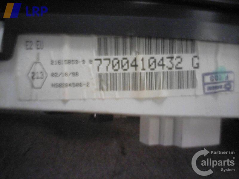 Renault Clio 2 B Tacho Kombiinstrument 7700410432G SAGEM BJ1998