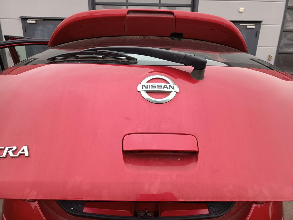 Nissan Micra K13 original Heckklappe mit Scheibe AY4 Kaminrot Bj 2013