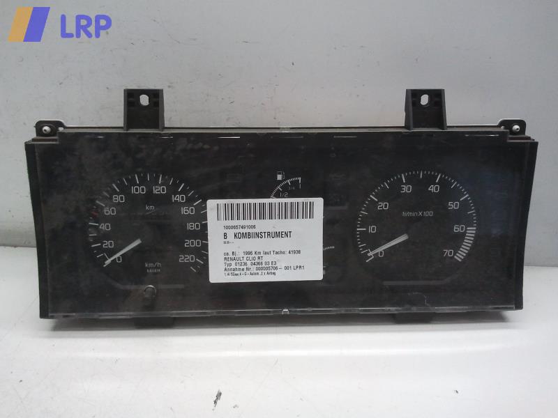 Renault Clio original Tacho Kombiinstrument 7700841356 BJ1996