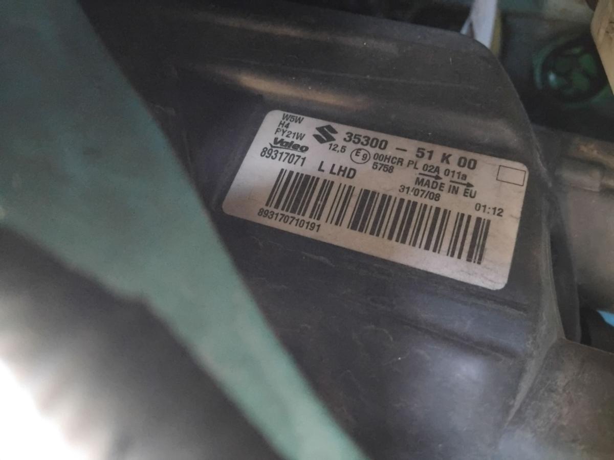 Suzuki Splash EX original Scheinwerfer links Valeo Halogen mit LWR BJ2008