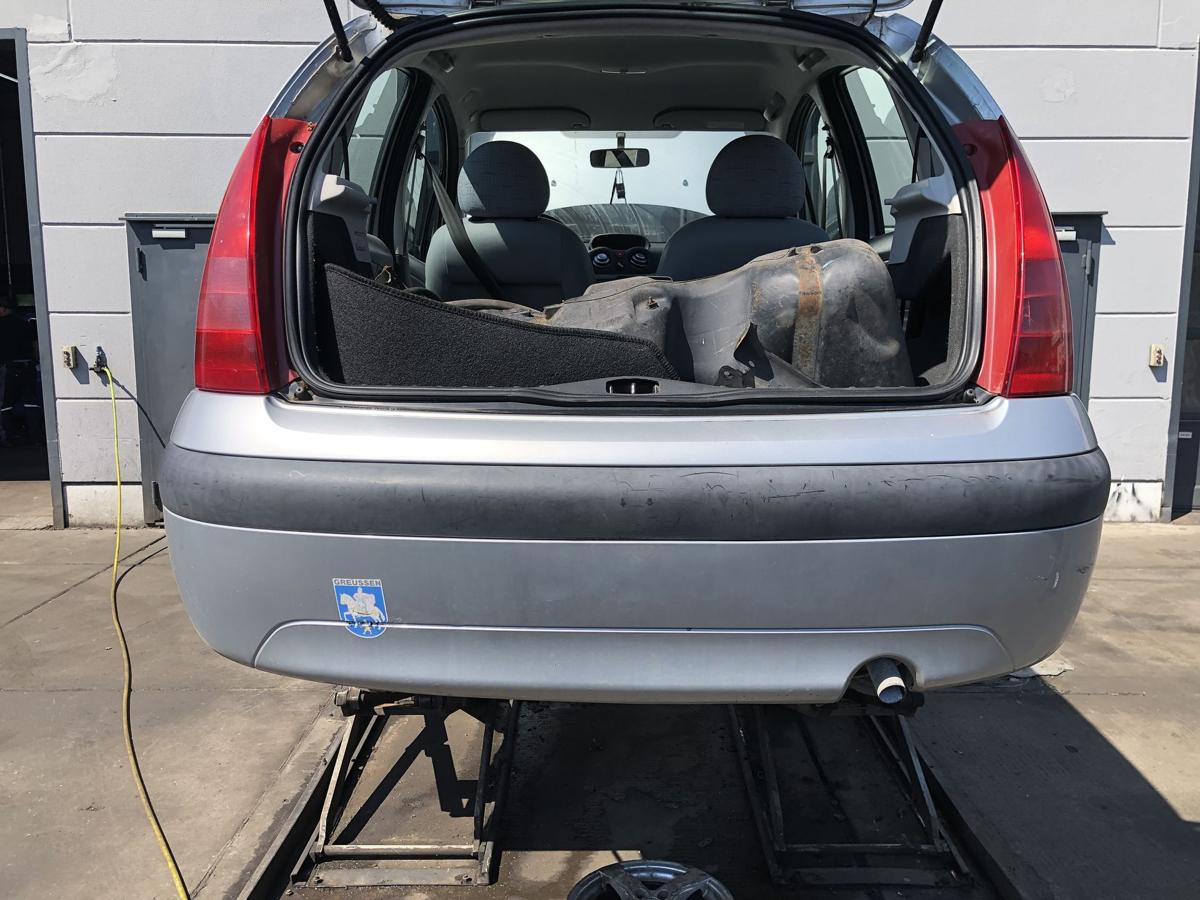 Citroen C3 original Stoßstange Fänger hinten/Heck EZR Alugrau Bj 2003