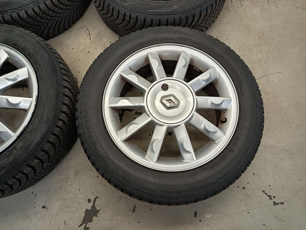 Renault Modus original Alufelgen Alufelgensatz 6x15 ET50 Allwetterreifen Bj 2005