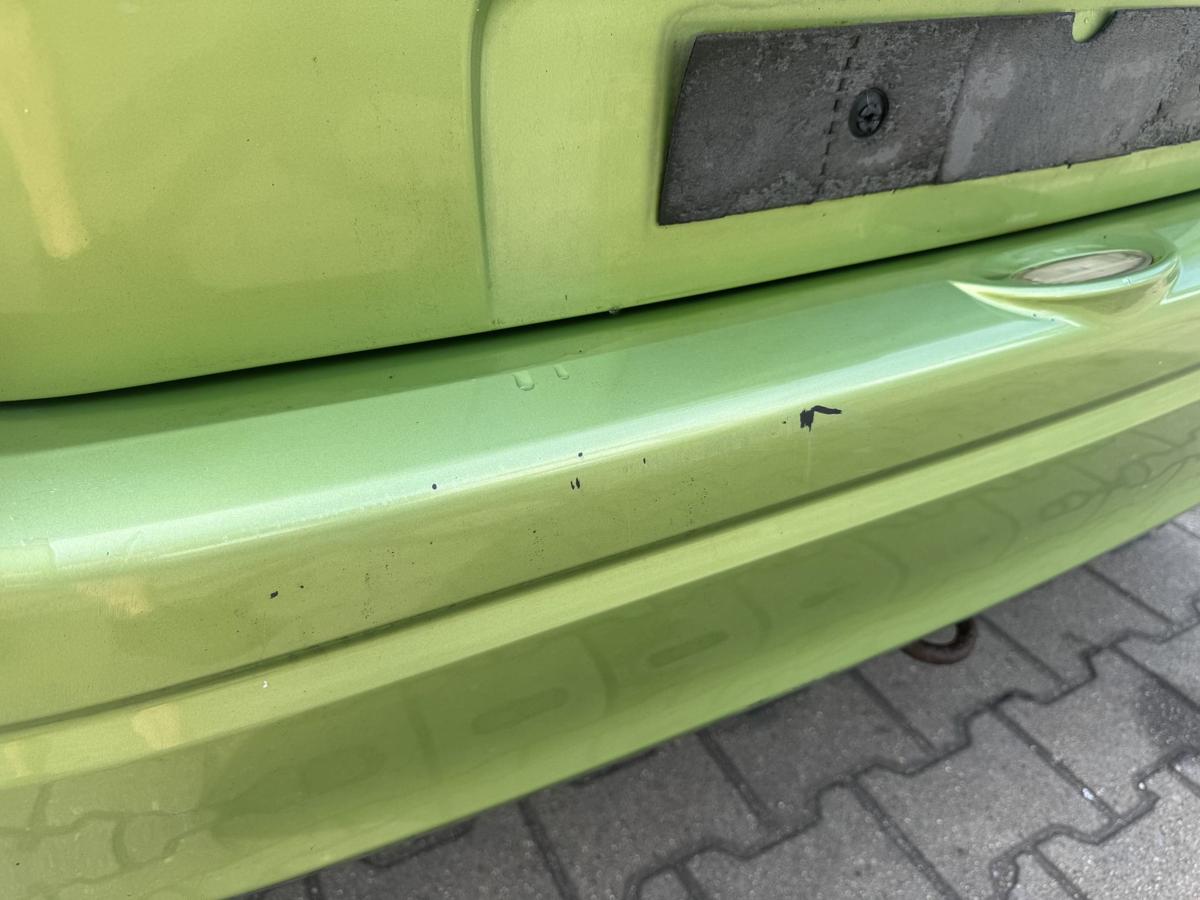Opel Agila A original Sto&szlig;stange Stossf&auml;nger hinten Z384 Kiwigr&uuml;n Bj.2000