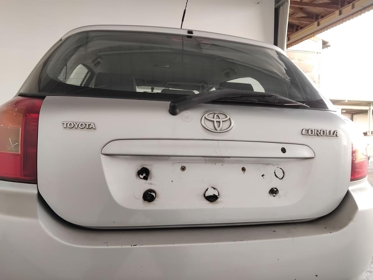 Toyota Corolla E12 Heckklappe mit Scheibe Japan BJ2003 Schr&auml;gheck 199 silvermet.