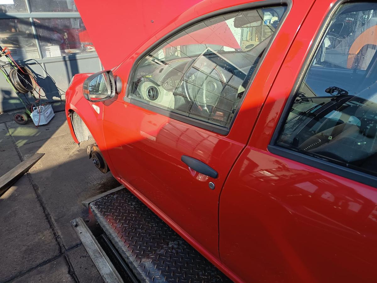 Dacia Sandero 1 BS original Tür vorn links Fahrer OV21D Red Passion Bj 2009