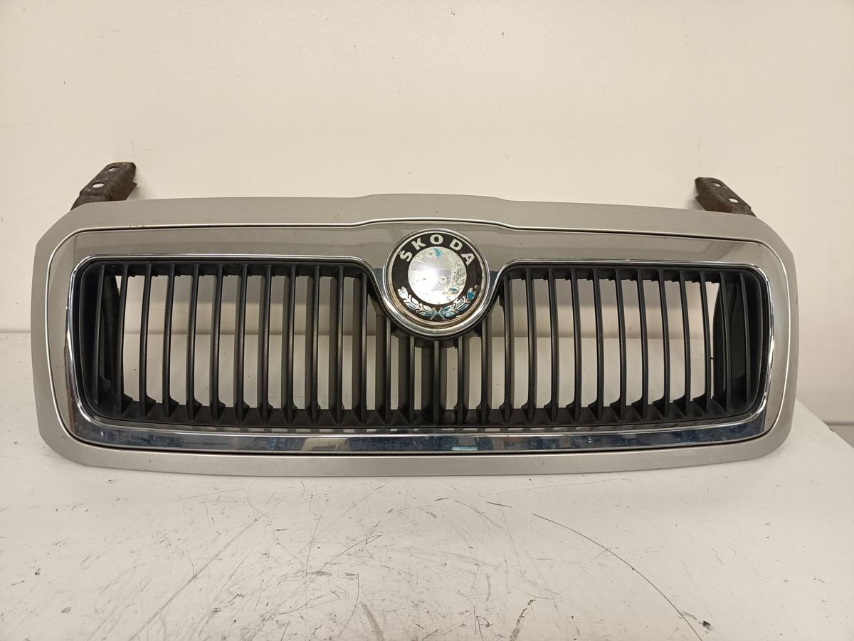 Skoda Octavia 1U orig Kühlergrill Frontgrill Emblem LF7T Silber Bj 2003
