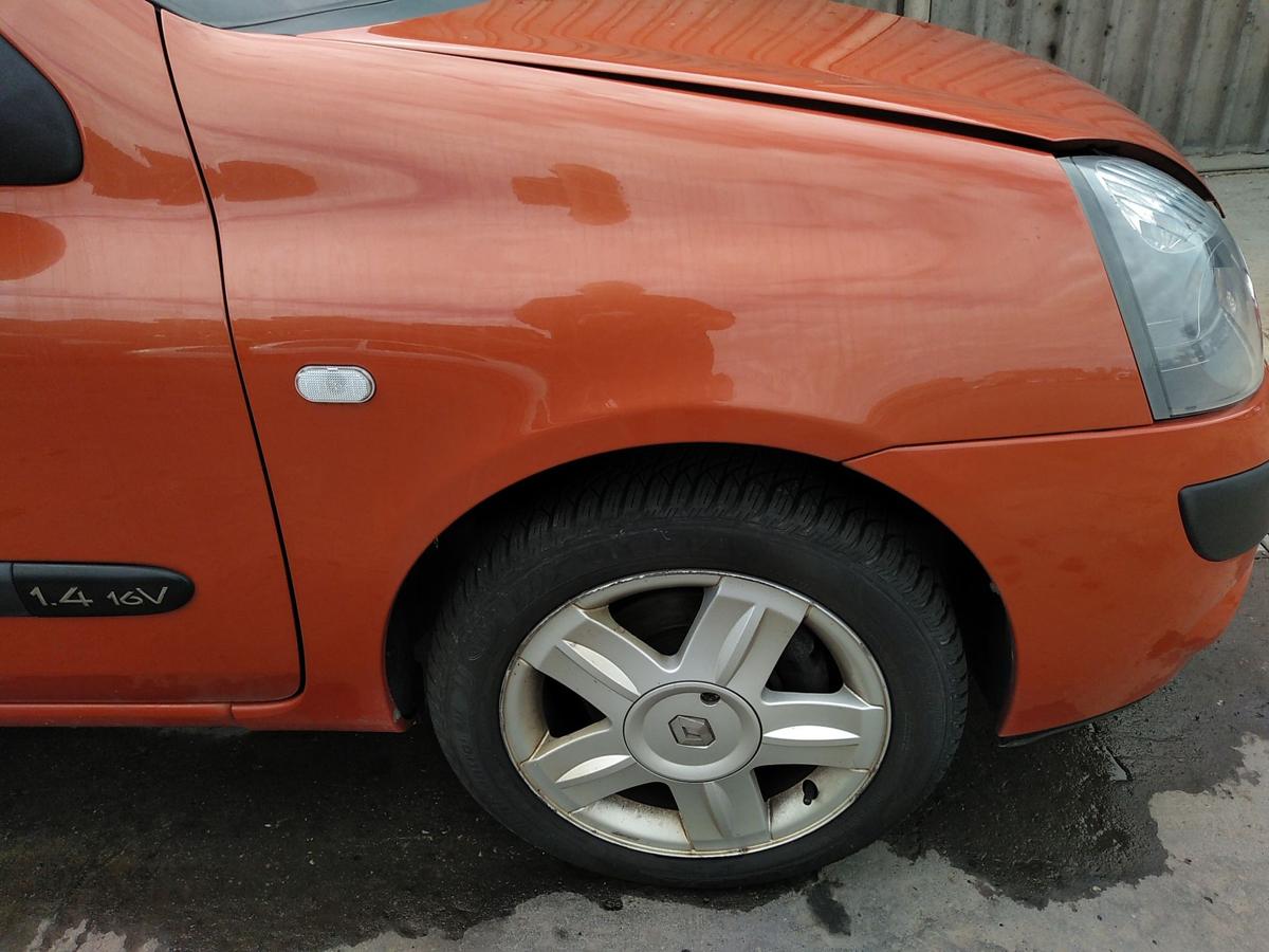 Renault Clio 2 Facelift original Kotfl&uuml;gel rechts orangemetallic TED33 Bj.2004