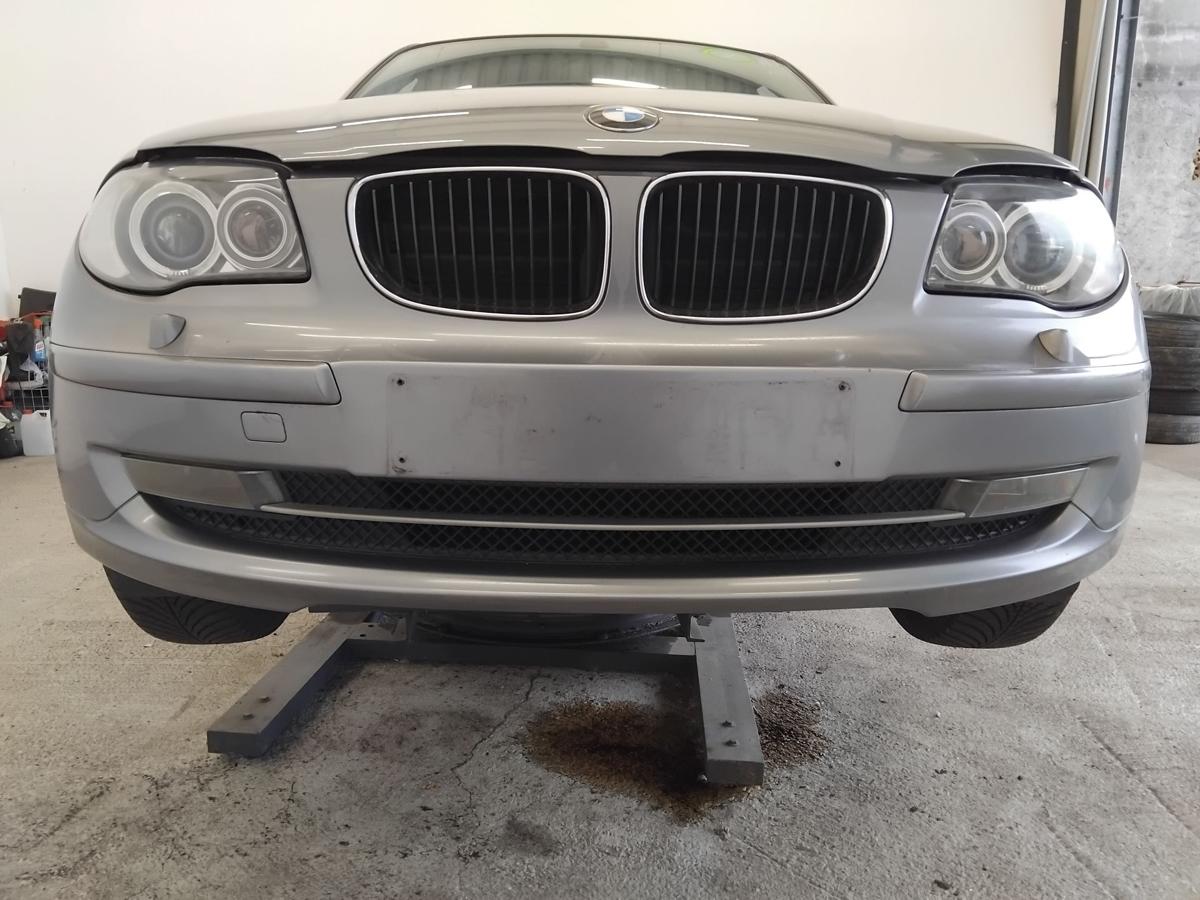 BMW 1er E81 E87 original Stoßstange Stoßfänger vorn SRA LCI BJ2009 A52 spacegraumetallic