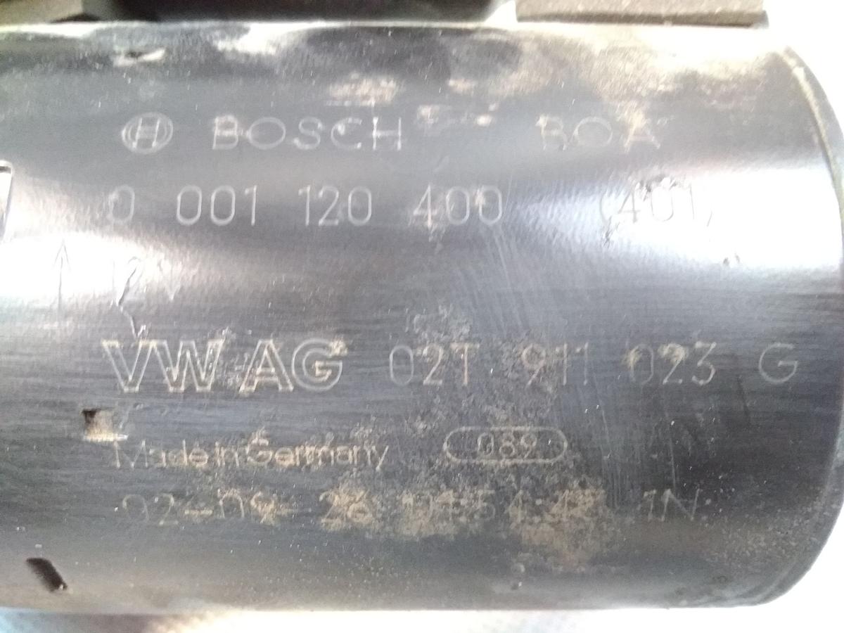 Skoda Fabia 6Y original Anlasser Starter 02T911023G BOSCH 1.4 55kw BBY BJ2003