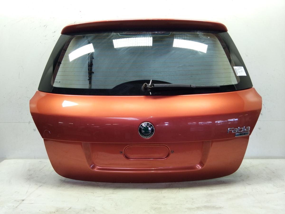 Skoda Fabia 2 5J Heckklappe 5t&uuml;rig Flie&szlig;heck mit Scheibe BJ2009 LF3H Tangerine Orange