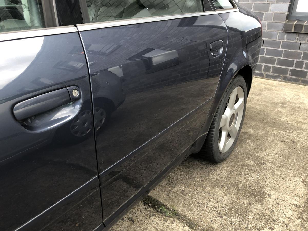 Audi A6 4B C5 Limo Tür hinten links Fondtür Rohbau LY5X aquablaumetallic